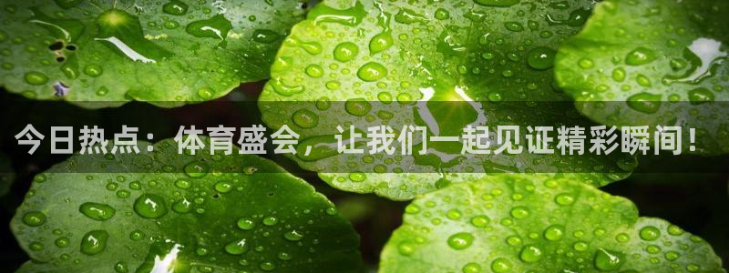 今日热点：体育盛会，让我们一起见证精彩瞬间！